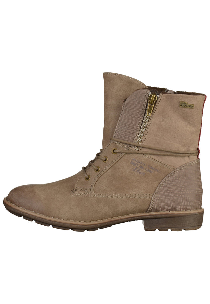 s.Oliver Stiefelette Lederimitat Nature