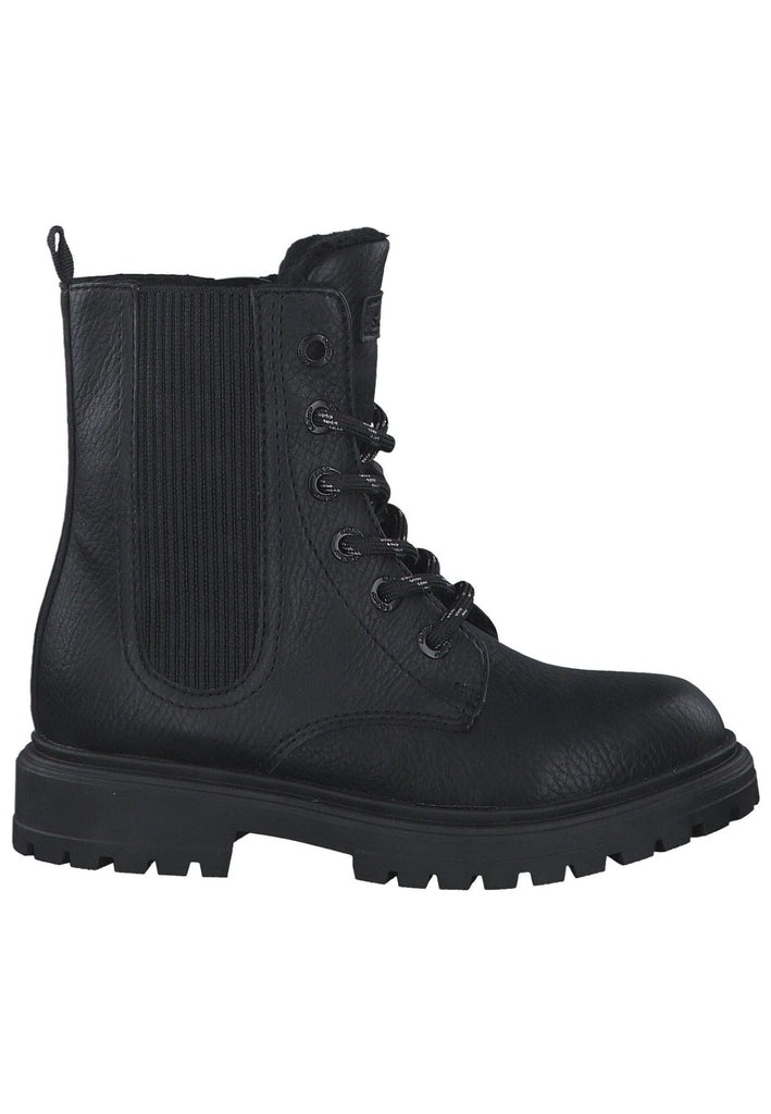 s.Oliver Stiefelette Lederimitat Schwarz