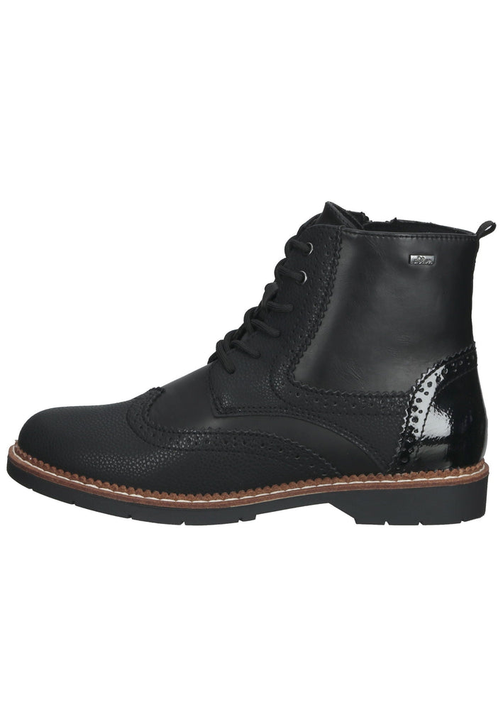 s.Oliver Stiefelette Lederimitat Schwarz