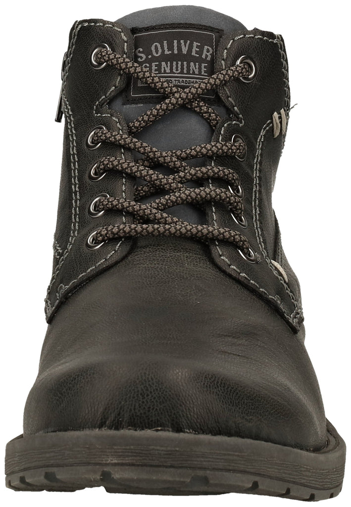 s.Oliver Stiefelette Lederimitat Schwarz