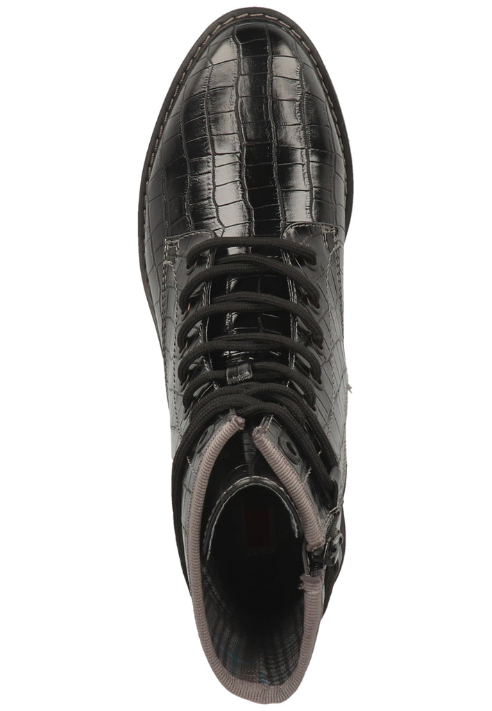 s.Oliver Stiefelette Lederimitat Schwarz