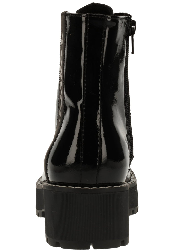 s.Oliver Stiefelette Lederimitat Schwarz