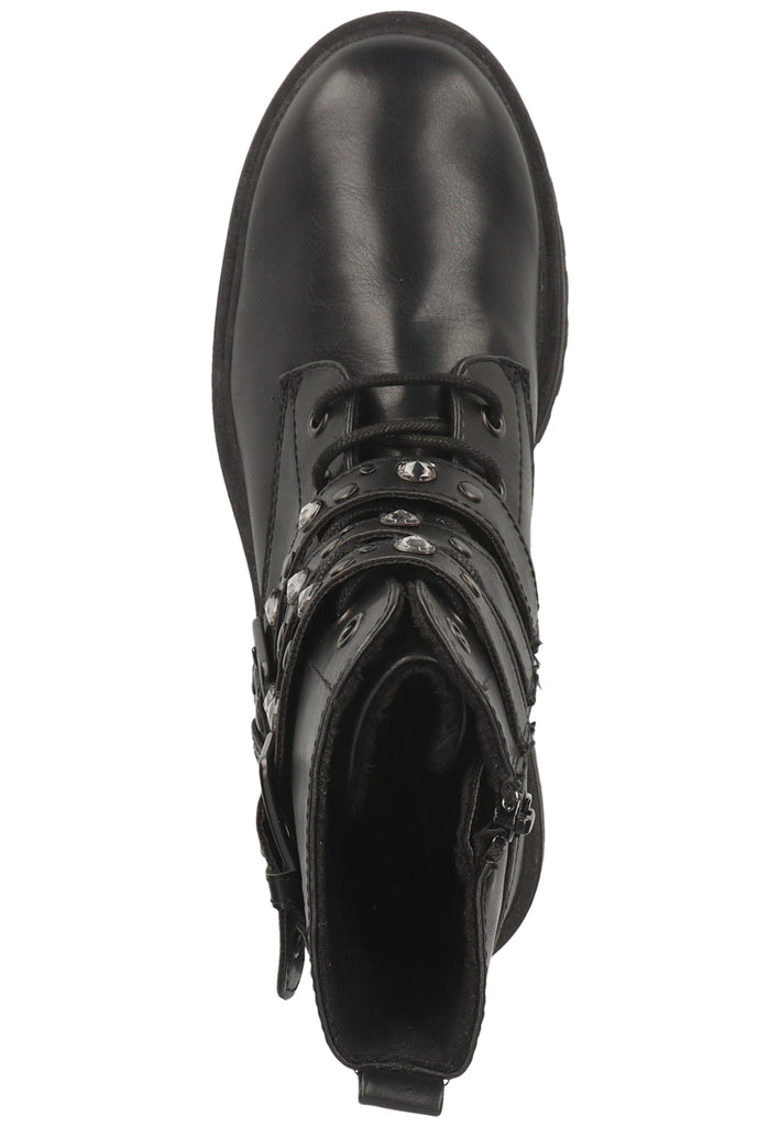 s.Oliver Stiefelette Lederimitat Schwarz