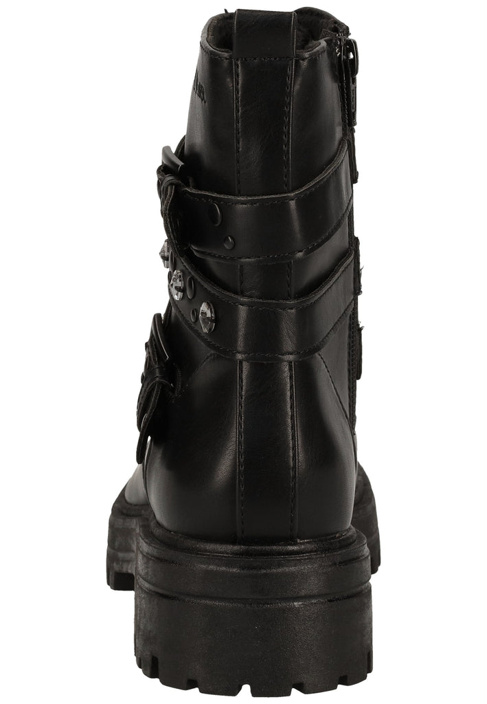 s.Oliver Stiefelette Lederimitat Schwarz