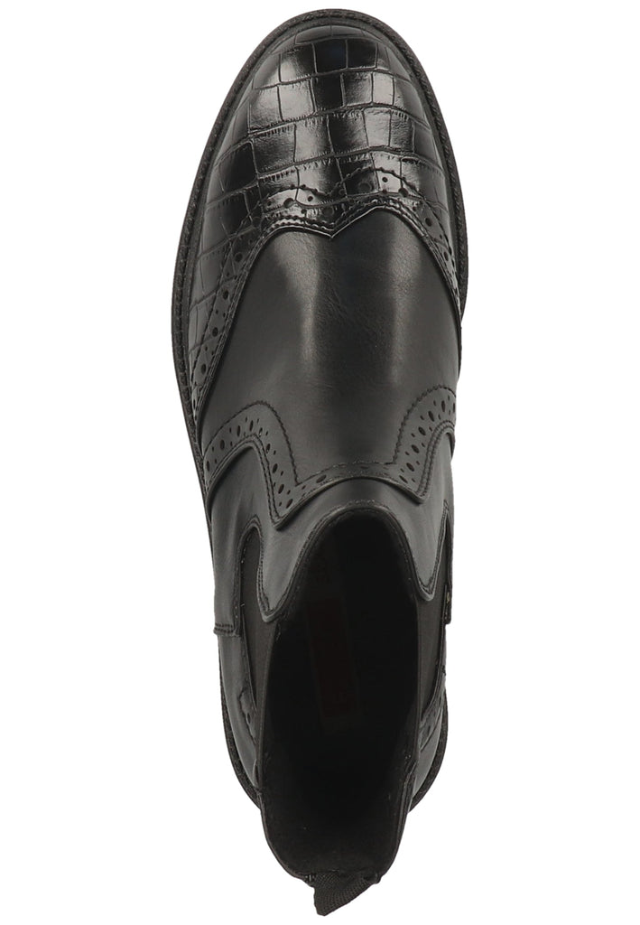 s.Oliver Stiefelette Lederimitat Schwarz