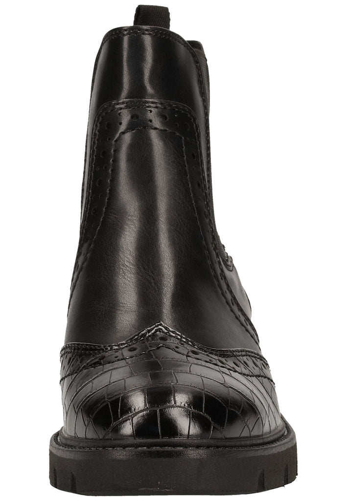 s.Oliver Stiefelette Lederimitat Schwarz