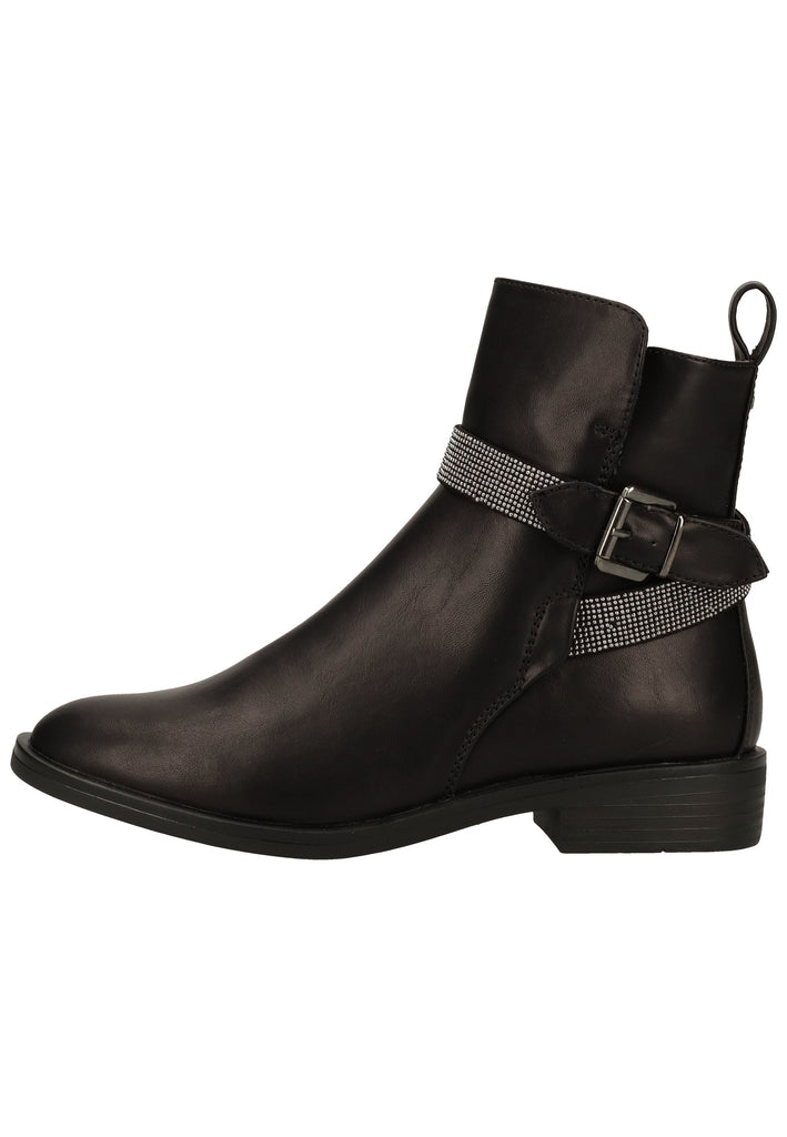s.Oliver Stiefelette Lederimitat Schwarz