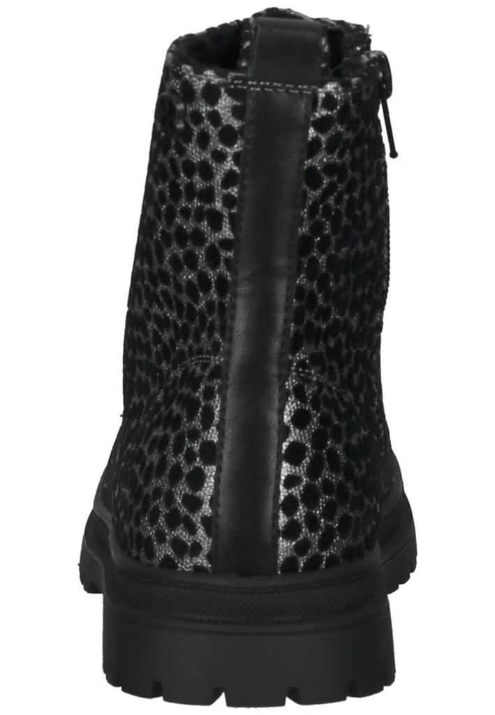 s.Oliver Stiefelette Lederimitat Schwarz Kombi Warmfutter