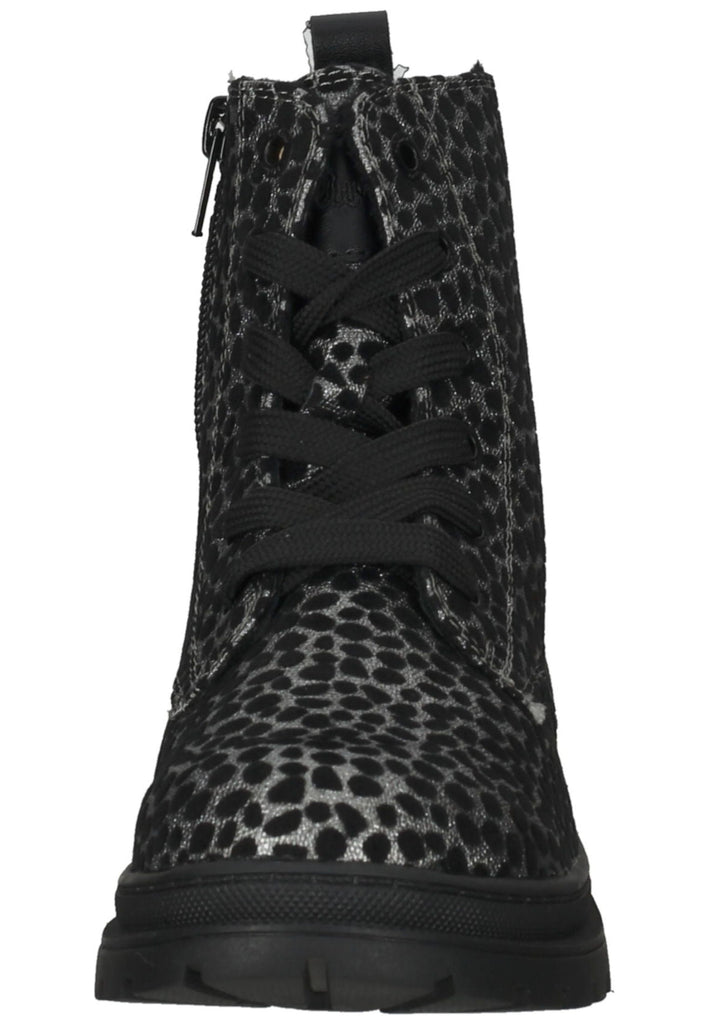 s.Oliver Stiefelette Lederimitat Schwarz Kombi Warmfutter