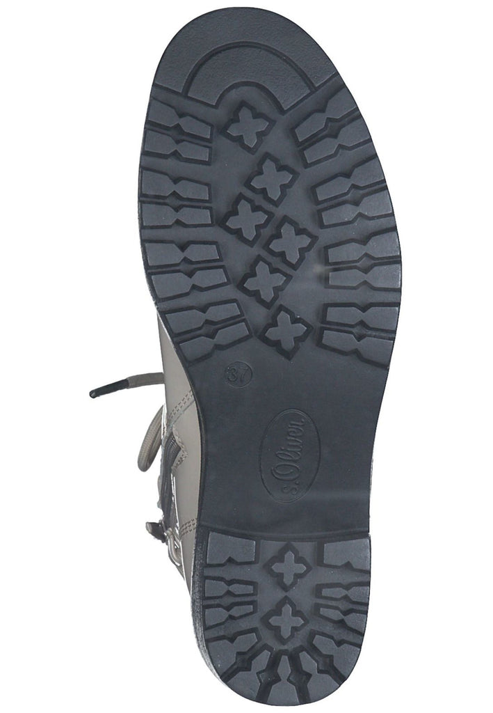 s.Oliver Stiefelette Lederimitat Taupe