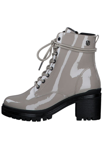 s.Oliver Stiefelette Lederimitat Taupe