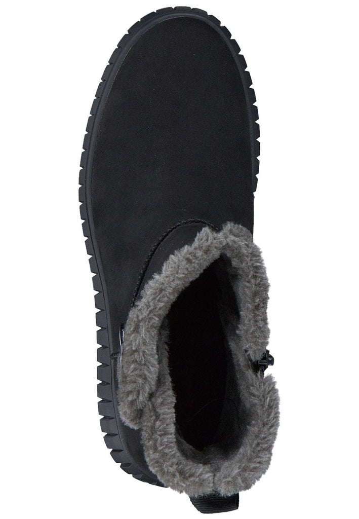 s.Oliver Stiefelette Lederimitat/Textil Black