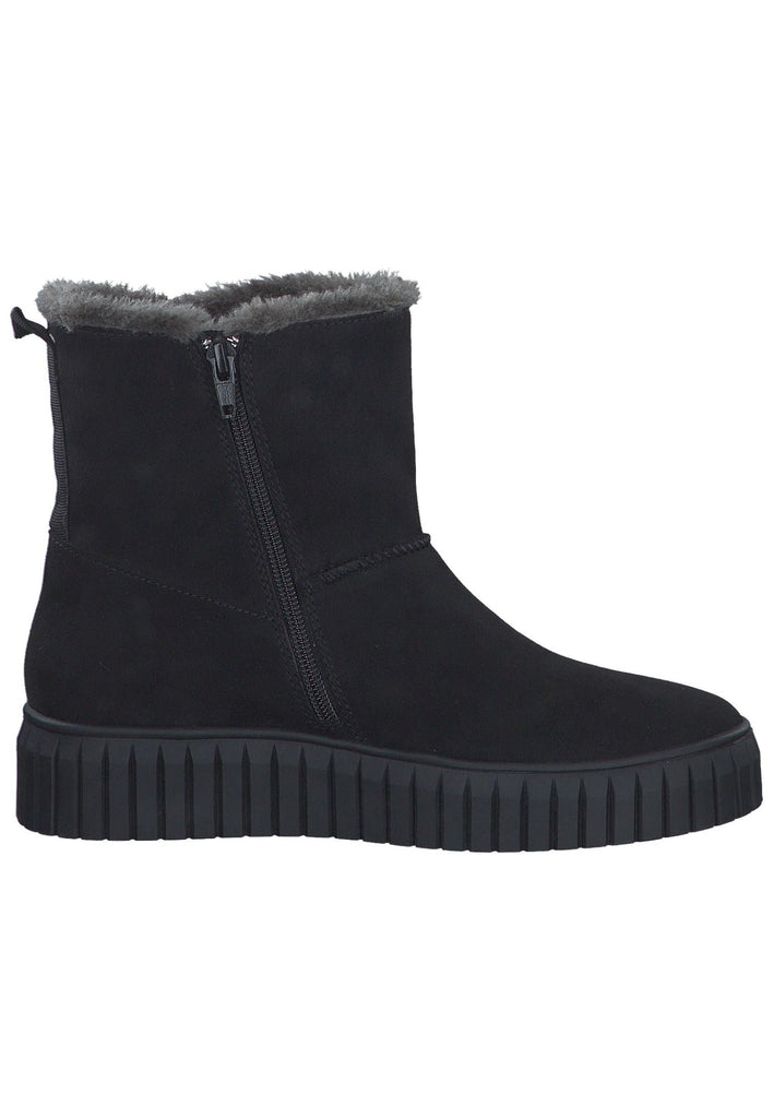 s.Oliver Stiefelette Lederimitat/Textil Black