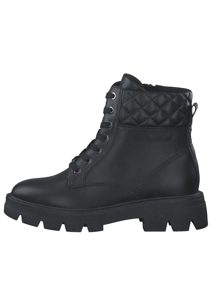 s.Oliver Stiefelette Lederimitat/Textil Black