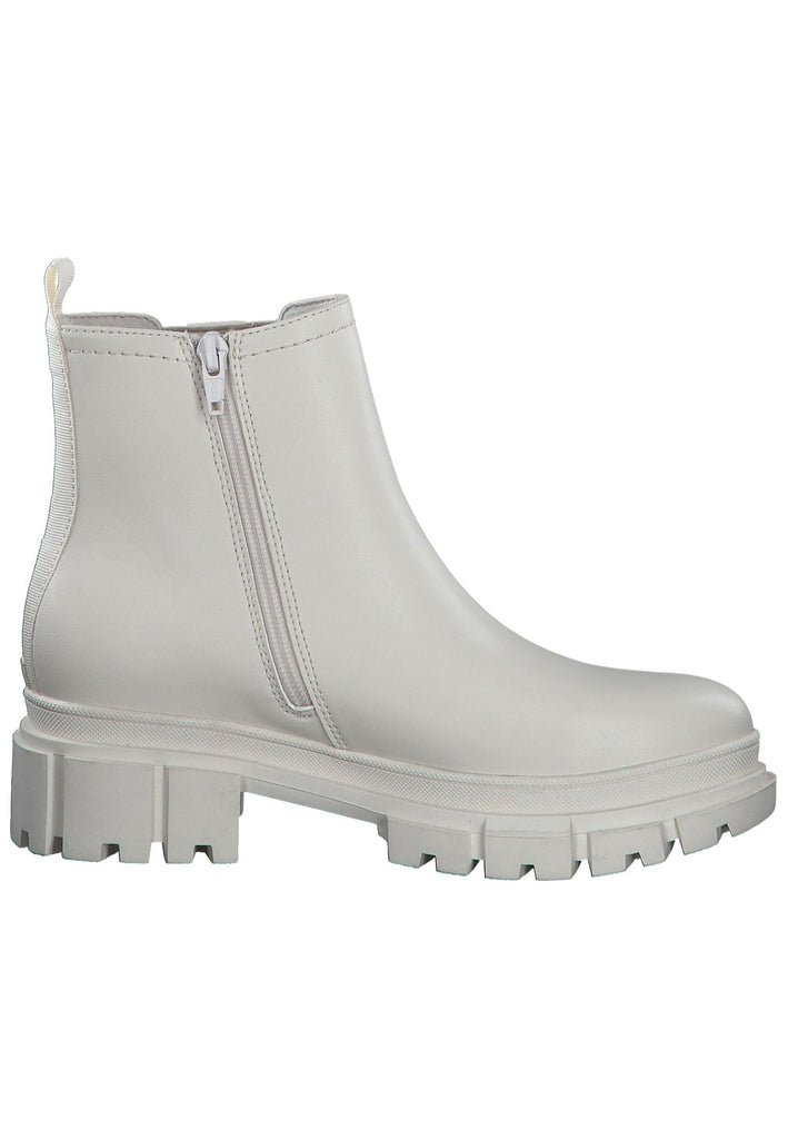 s.Oliver Stiefelette Lederimitat/Textil Cream