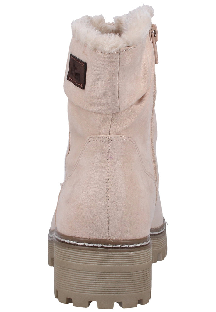 s.Oliver Stiefelette Lederimitat/Textil Cream Warmfutter
