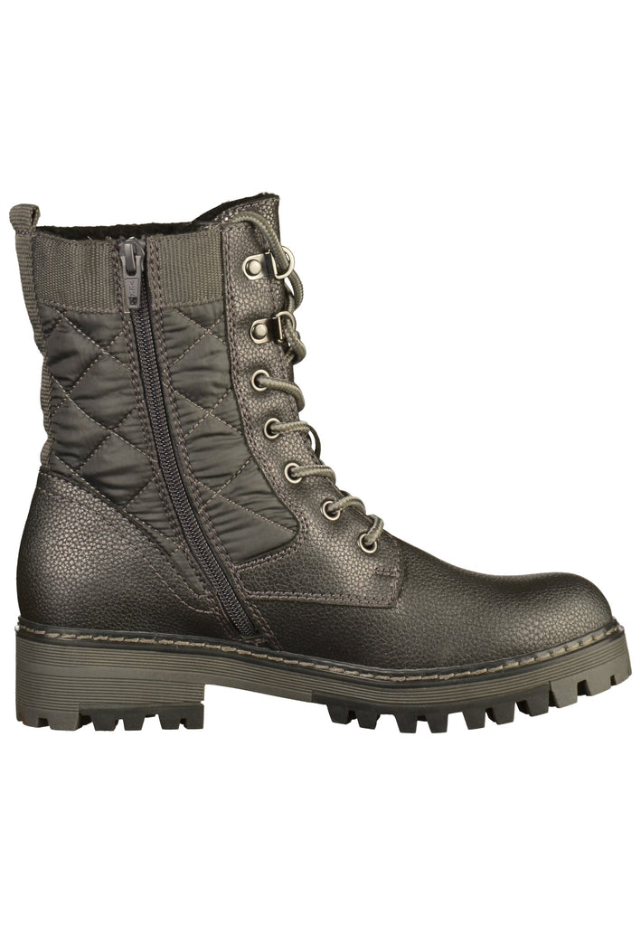 s.Oliver Stiefelette Lederimitat/Textil Grau