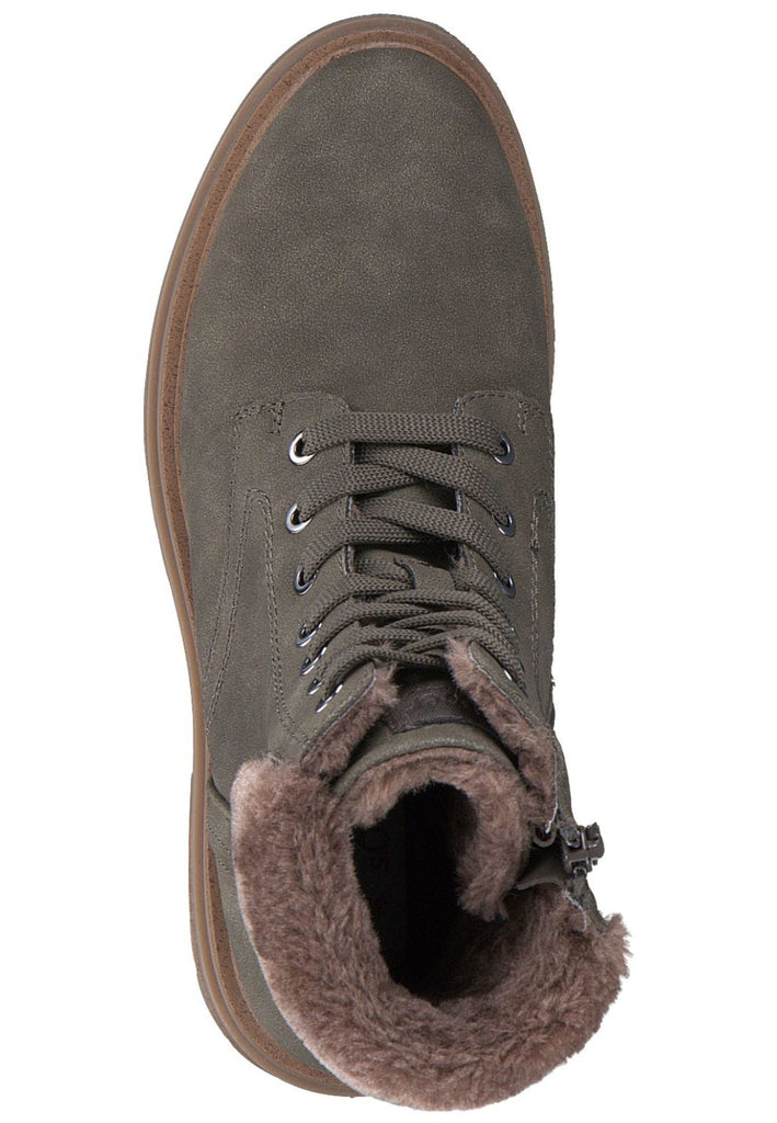 s.Oliver Stiefelette Lederimitat/Textil Olive