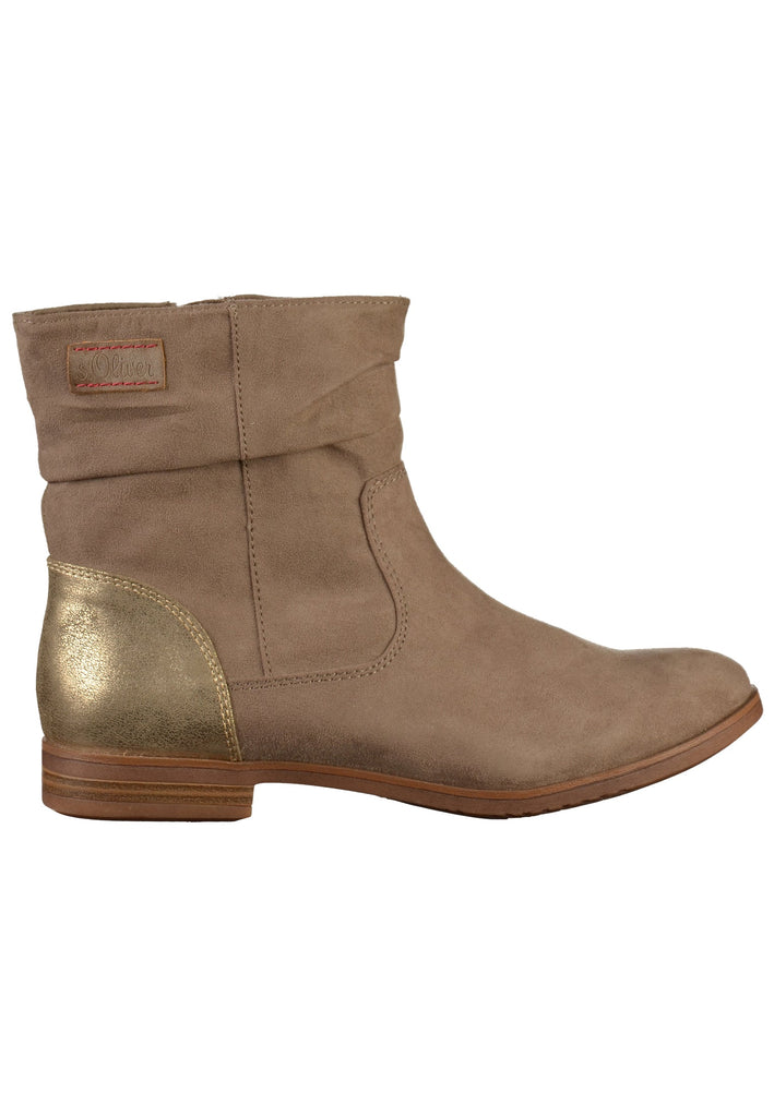 s.Oliver Stiefelette Lederimitat/Textil Pepper