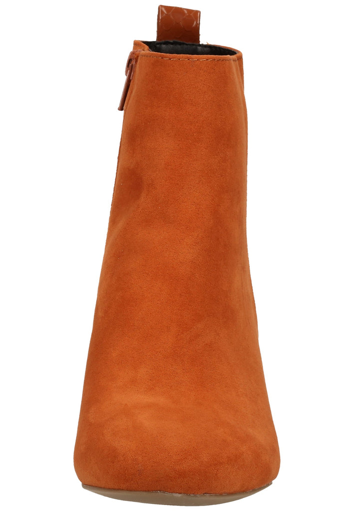 s.Oliver Stiefelette Lederimitat/Textil Rostbraun