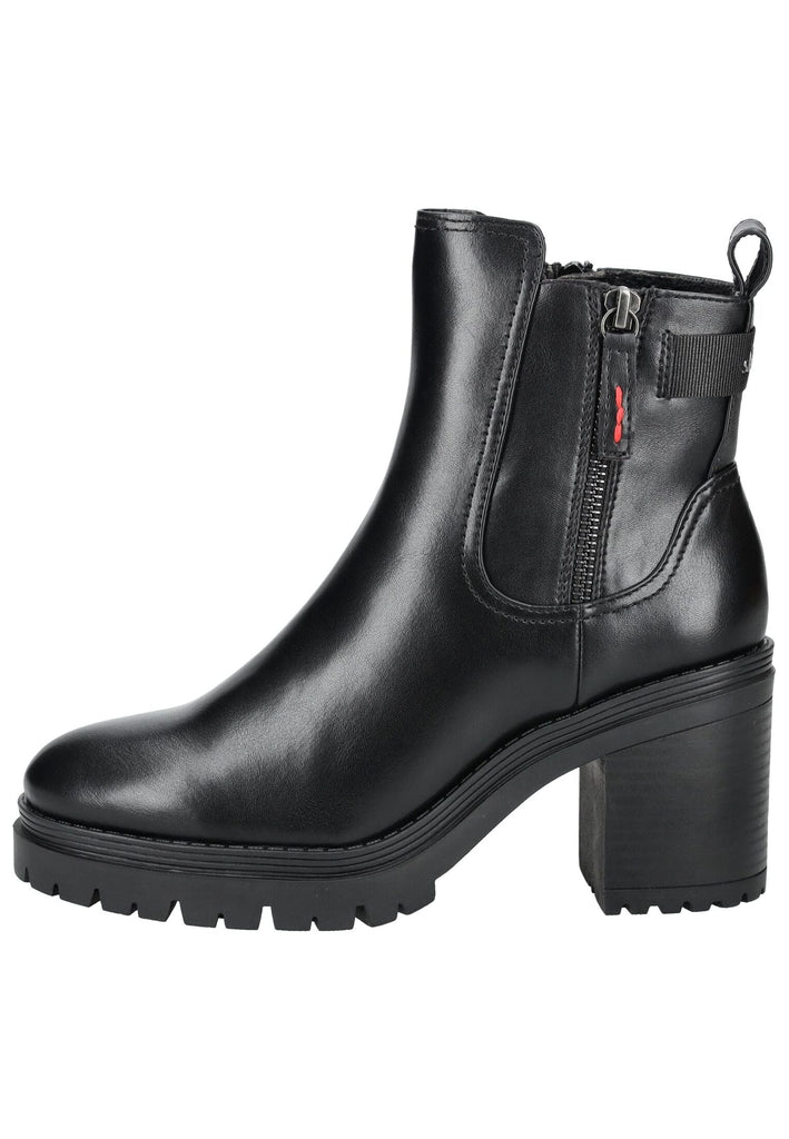 s.Oliver Stiefelette Lederimitat/Textil Schwarz