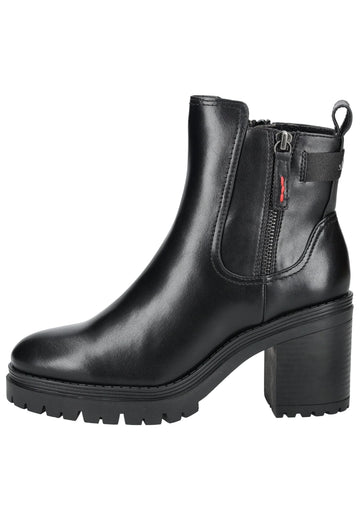 s.Oliver Stiefelette Lederimitat/Textil Schwarz