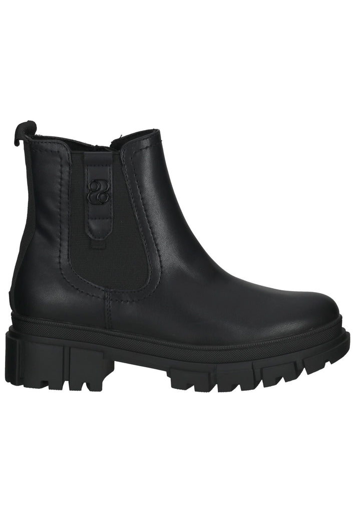 s.Oliver Stiefelette Lederimitat/Textil Schwarz