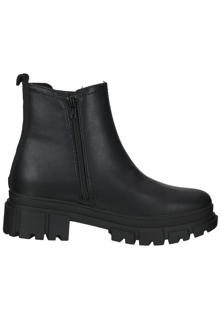 s.Oliver Stiefelette Lederimitat/Textil Schwarz