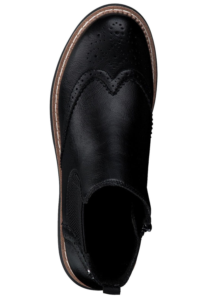 s.Oliver Stiefelette Lederimitat/Textil Schwarz