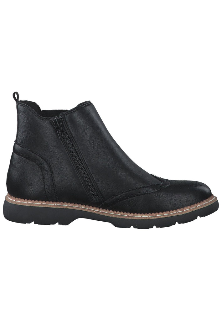 s.Oliver Stiefelette Lederimitat/Textil Schwarz