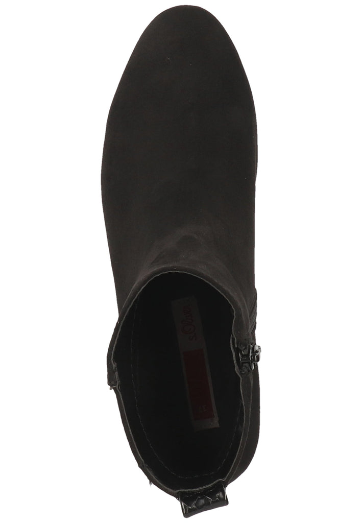 s.Oliver Stiefelette Lederimitat/Textil Schwarz