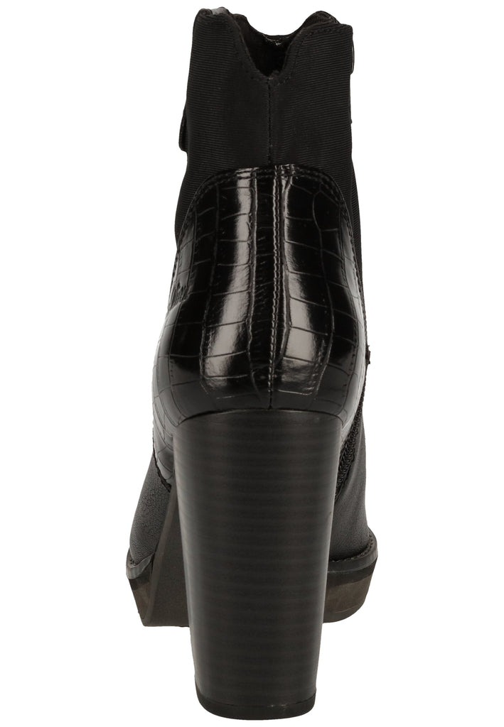 s.Oliver Stiefelette Lederimitat/Textil Schwarz