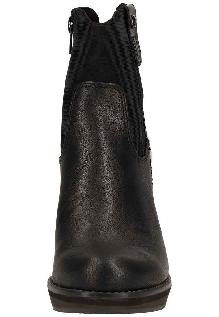 s.Oliver Stiefelette Lederimitat/Textil Schwarz