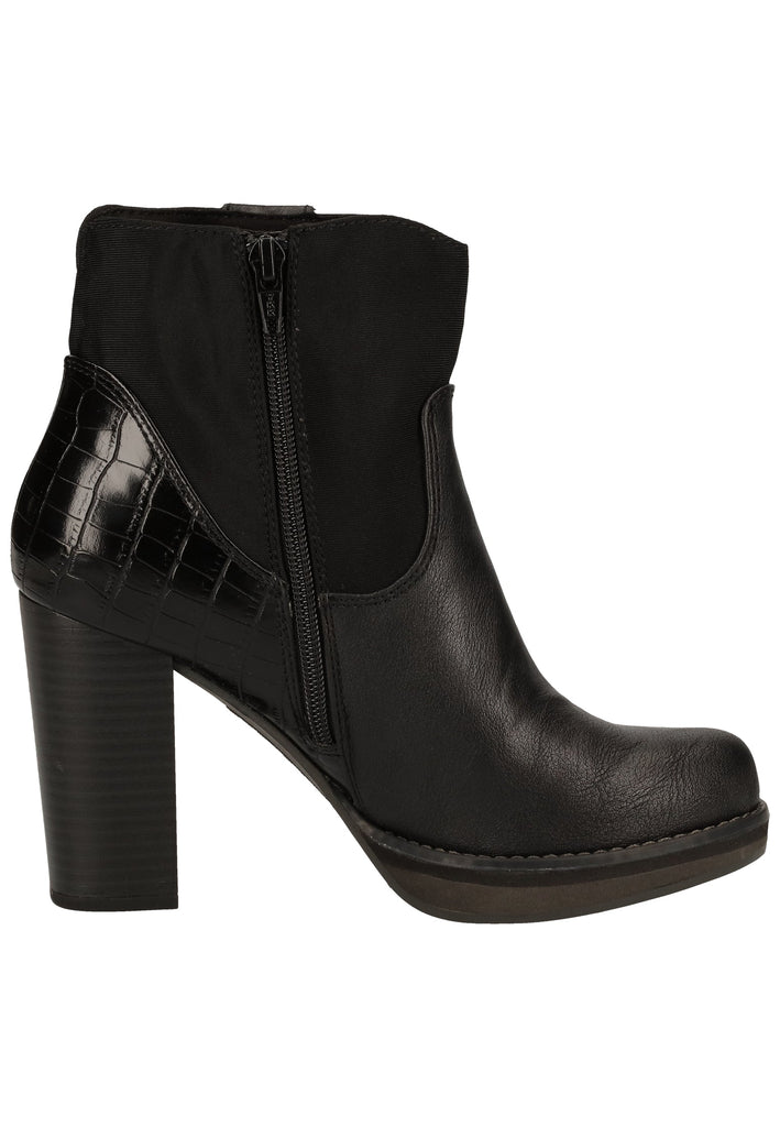 s.Oliver Stiefelette Lederimitat/Textil Schwarz