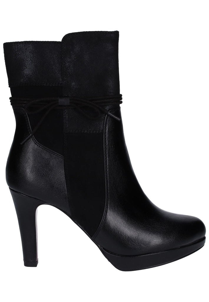 s.Oliver Stiefelette Lederimitat/Textil Schwarz