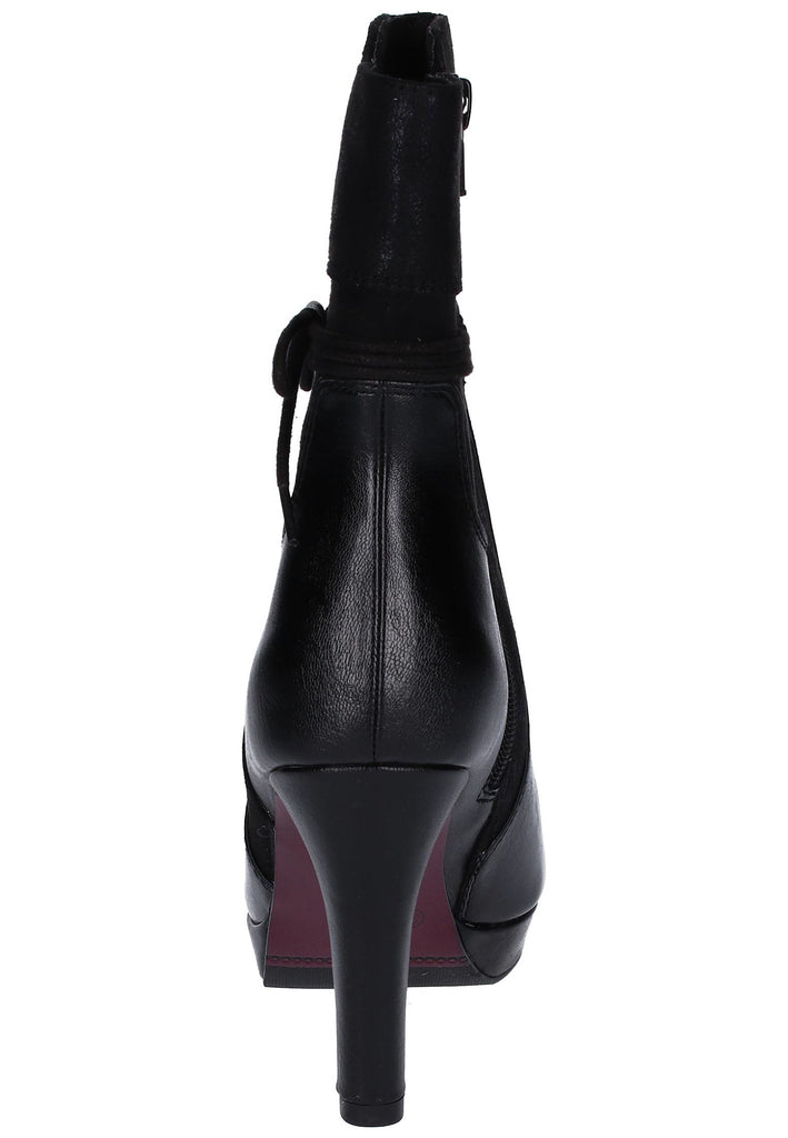 s.Oliver Stiefelette Lederimitat/Textil Schwarz