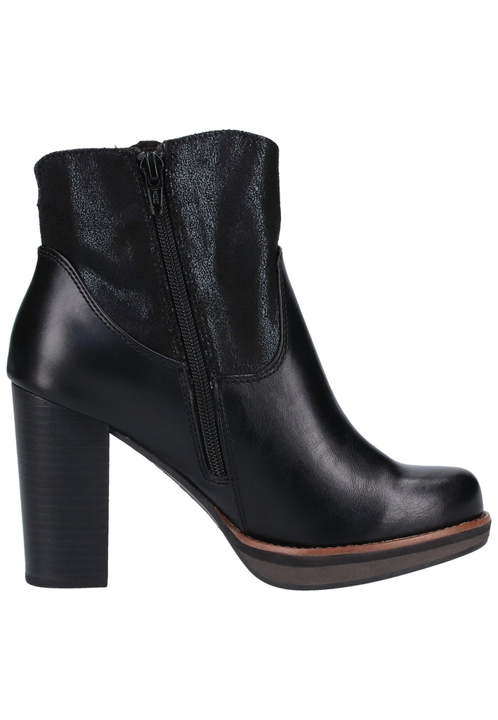 s.Oliver Stiefelette Lederimitat/Textil Schwarz