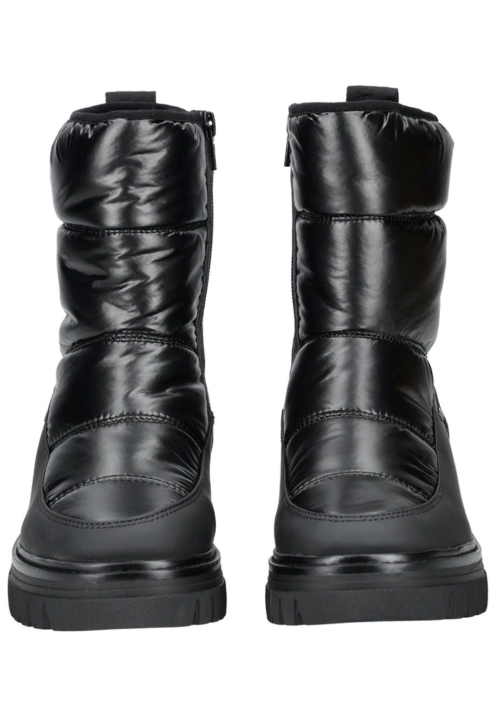 s.Oliver Stiefelette Lederimitat/Textil Schwarz Warmfutter