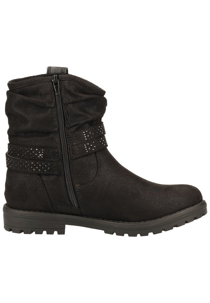 s.Oliver Stiefelette Lederimitat/Textil Schwarz Warmfutter