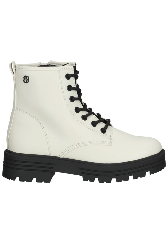 s.Oliver Stiefelette Lederimitat Weiß