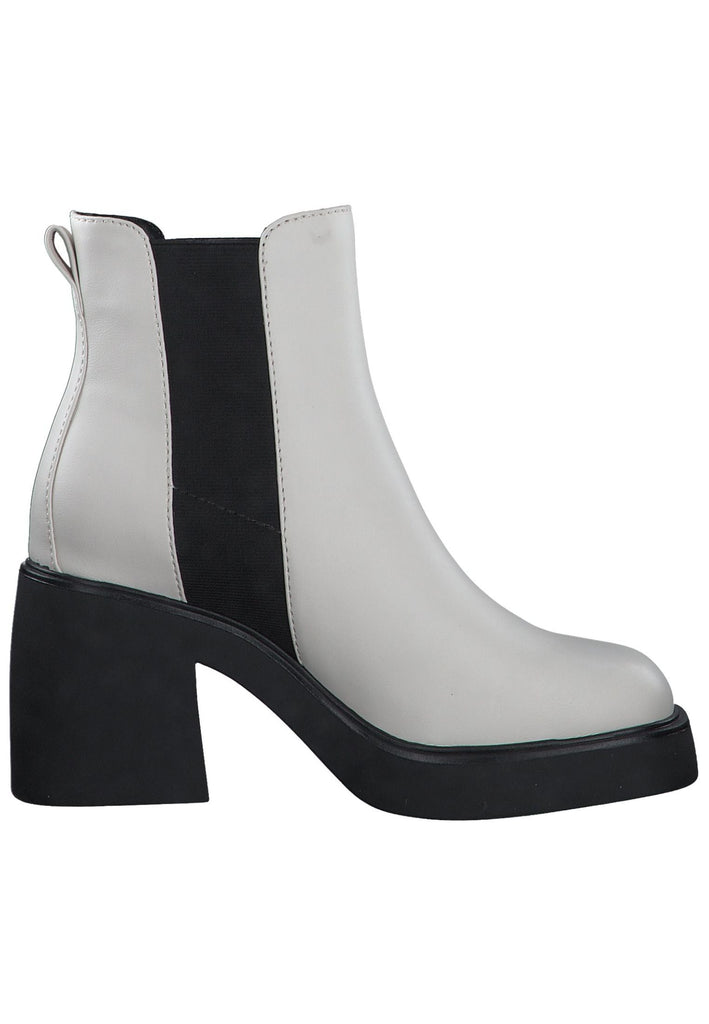 s.Oliver Stiefelette Lederimitat Weiß