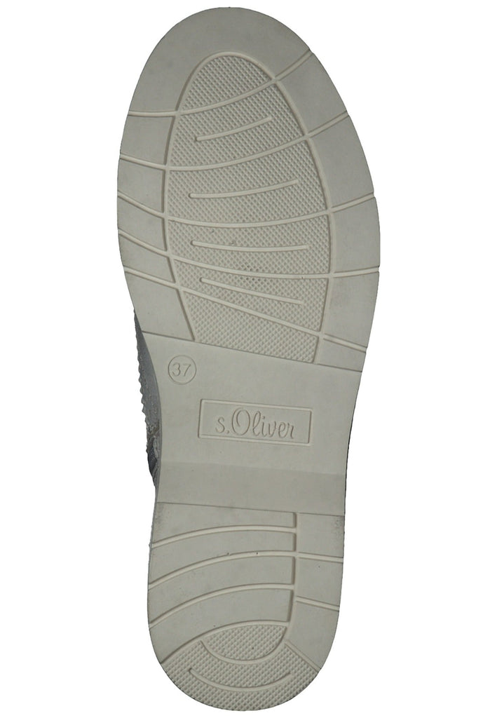 s.Oliver Stiefelette Lederimitat Weiß