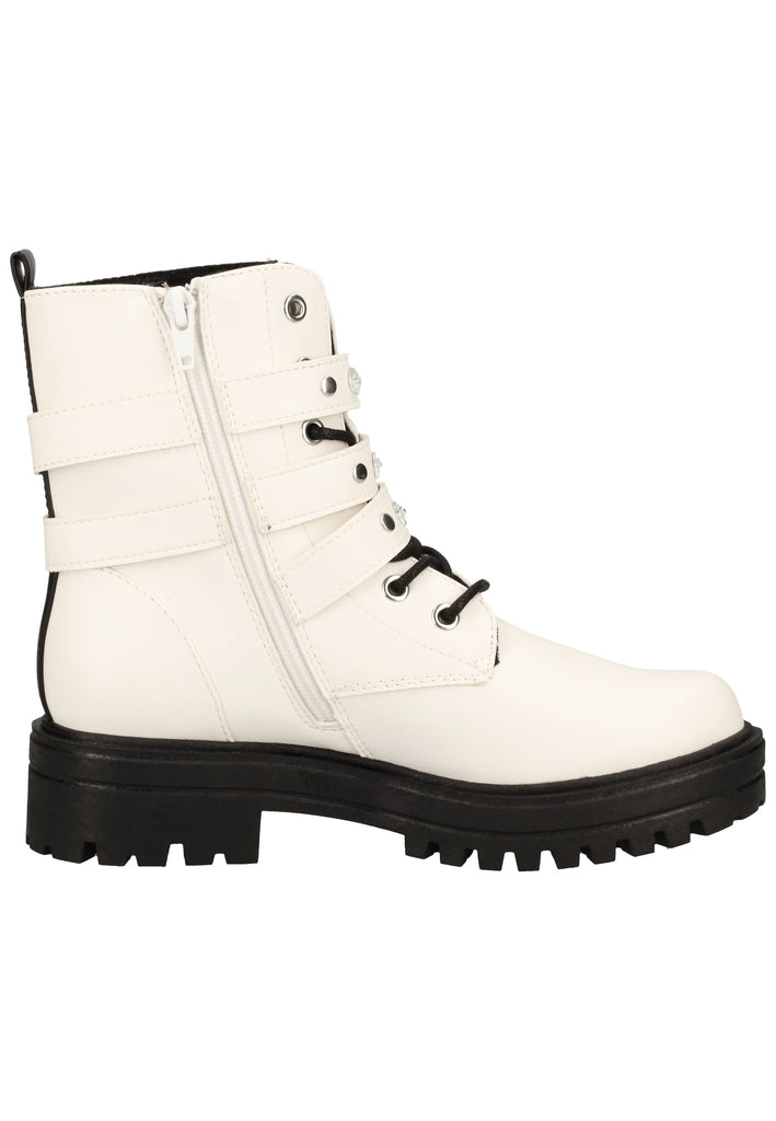 s.Oliver Stiefelette Lederimitat Weiß