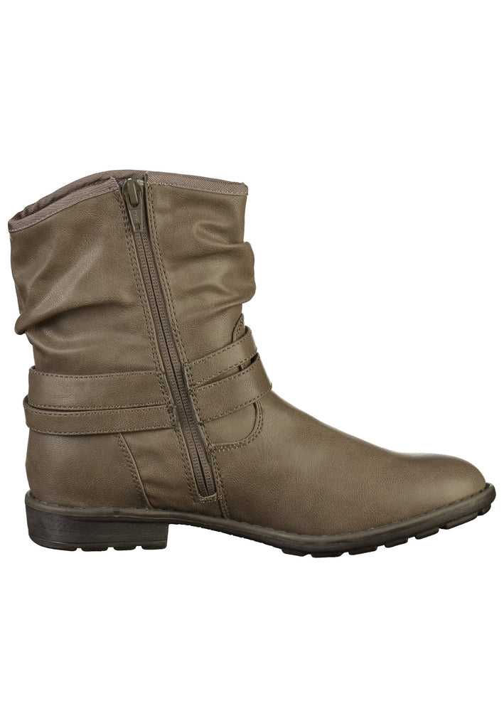 s.Oliver Stiefelette Nappaleder Grau