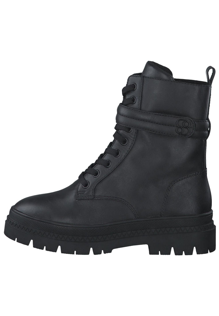 s.Oliver Stiefelette Nappaleder Schwarz