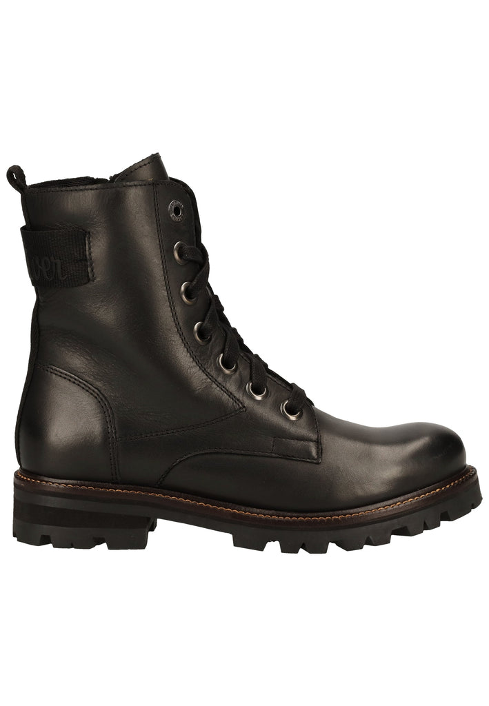 s.Oliver Stiefelette Nappaleder Schwarz