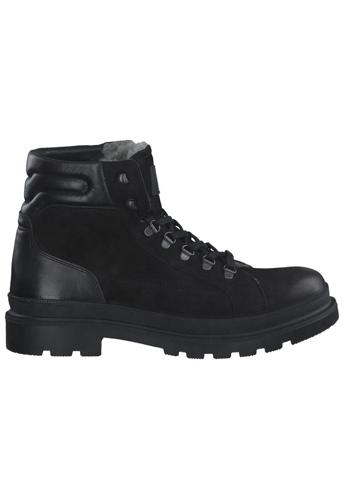 s.Oliver Stiefelette Nubukleder Schwarz Warmfutter