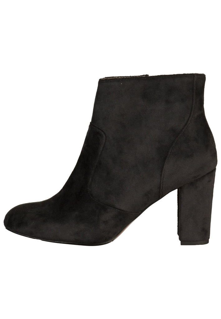 s.Oliver Stiefelette Samt Schwarz