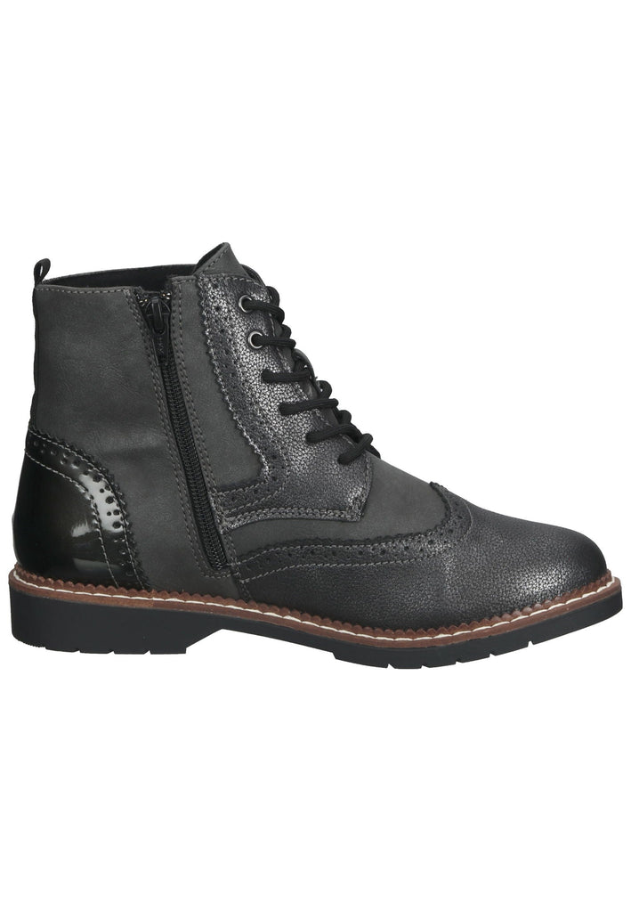 s.Oliver Stiefelette Synthetik Grau