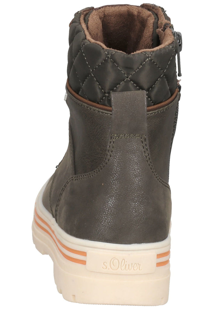 s.Oliver Stiefelette Synthetik Olive